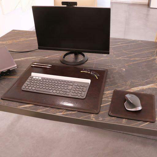 Office Set - Skrivbordsmatta och musmatta av läder - NewBag4you