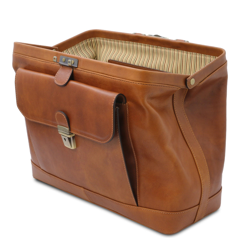 Tuscany Leather Businessbags LEONARDO Exklusiv läderväska First Class