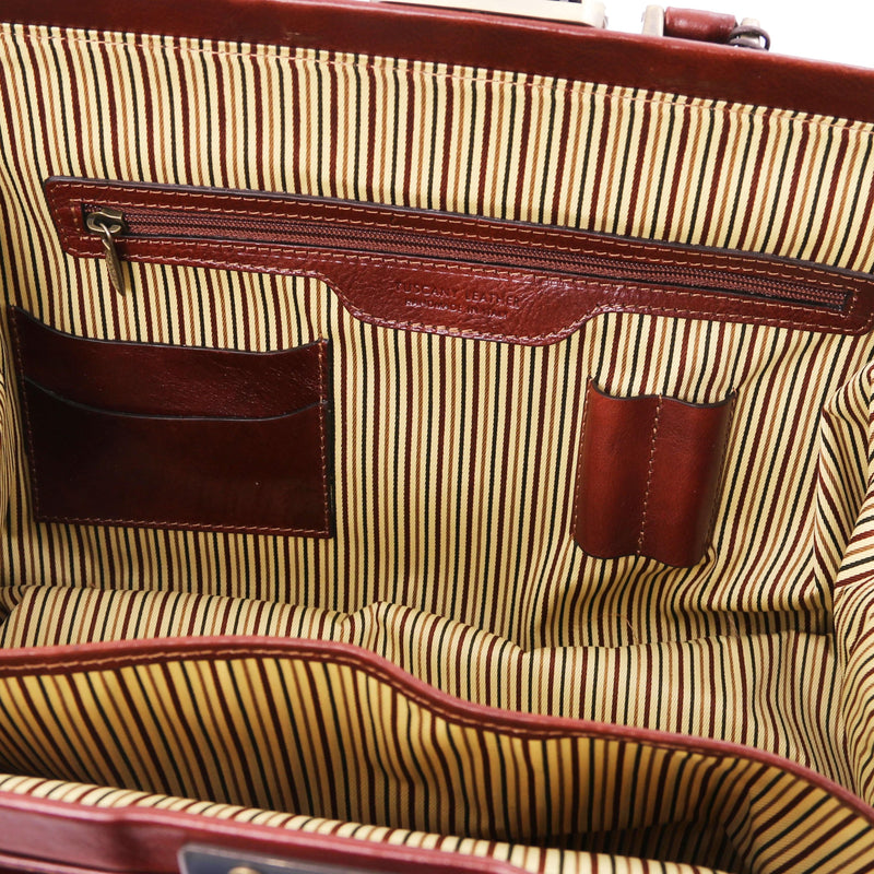 Tuscany Leather Businessbags LEONARDO Exklusiv läderväska First Class