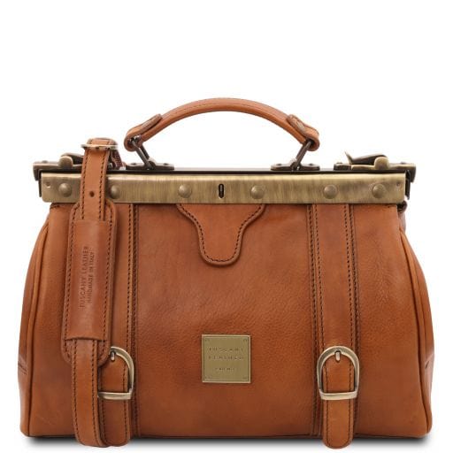 Tuscany Leather Businessbags Natural Monalisa - Exklusiv Läderväska Doctor Gladstone