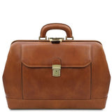 Tuscany Leather Businessbags Naturbrun LEONARDO Exklusiv läderväska First Class