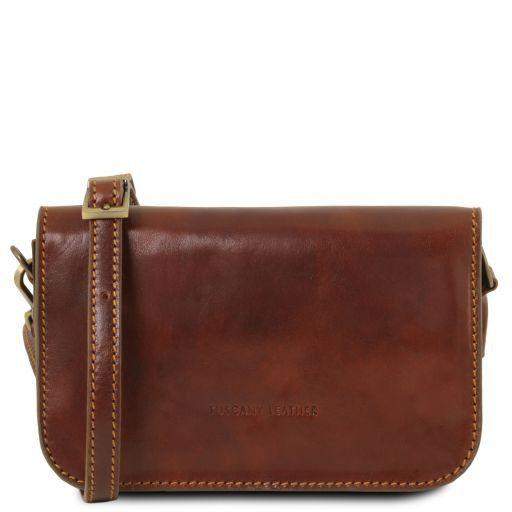 Carmen - Läder axelväska med lock - NewBag4you