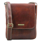 John - Crossbody-väska i läder för män med dragkedja fram - NewBag4you