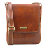 John - Crossbody-väska i läder för män med dragkedja fram - NewBag4you
