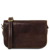 Carmen - Läder axelväska med lock - NewBag4you