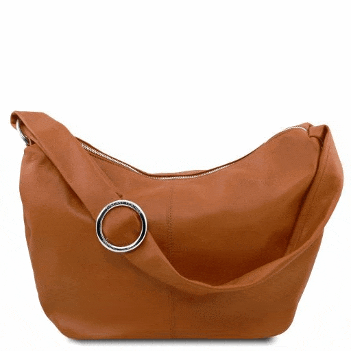 Yvette - Handväska i mjukt läder-Tuscany Leather-axelväska,handväska,shoppingväska,Women,Women_Leather handbags,Women_Leather shoulder bags,wrapin