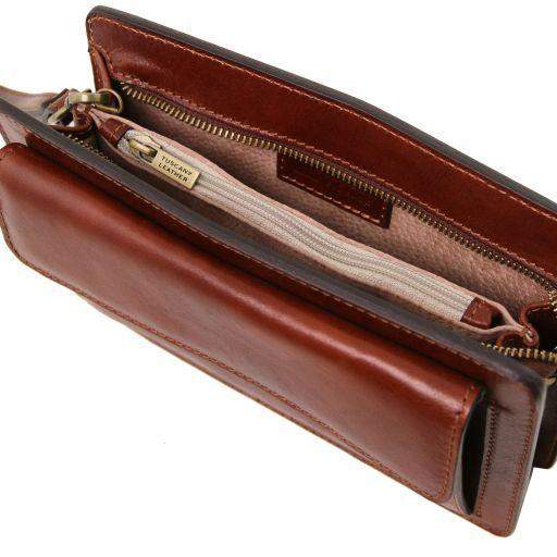 Denis - Exklusiv läder praktisk handväska för män - NewBag4you