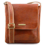 Jimmy - Crossbody väska i läder för män med framficka - NewBag4you