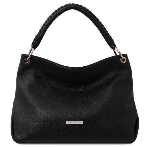 Handväska i mjukt läder-axelväska,handväska,shoppingväska,women,Women_Leather handbags,Women_Leather shoulder bags