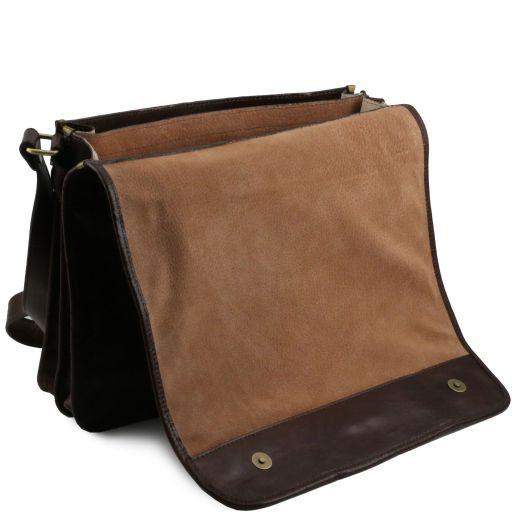 TL Messenger - Axelväska Med Två Fack - Stor-axelväska,handväska,Men,Men_Leather bags for men,messengerväska,utvald,women,Women_Leather handbags,Women_Leather shoulder bags
