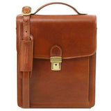 David - Crossbody-väska i läder - stor storlek - NewBag4you