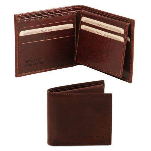Exklusiv läder 3-faldig plånbok - NewBag4you
