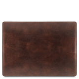 Tuscany Leather Office leather accessories Mörkbrun Set Med Skrivbordsunderlägg Musmatta och Skål