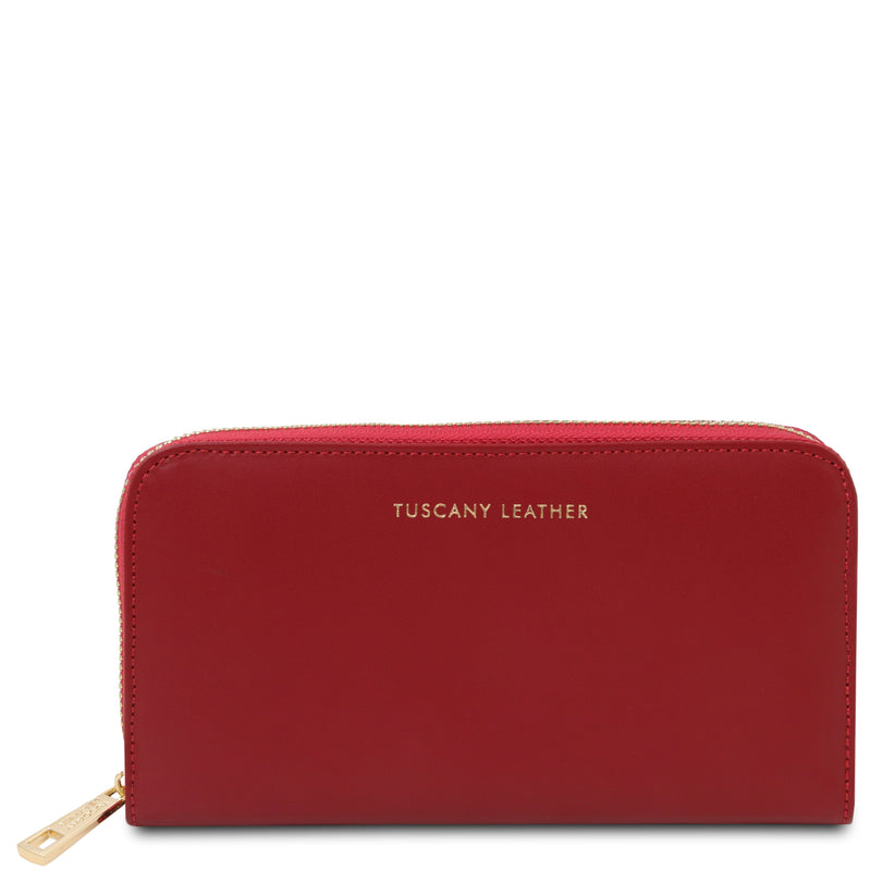 Tuscany Leather Plånbok Röd Exklusiv Plånbok i Läder