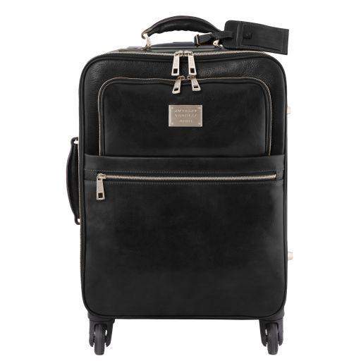 TL Voyager - Resväska i Läder med utfällbart handtag - NewBag4you