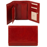 Tuscany Leather Women Röd Exklusiv läderplånbok för kvinnor